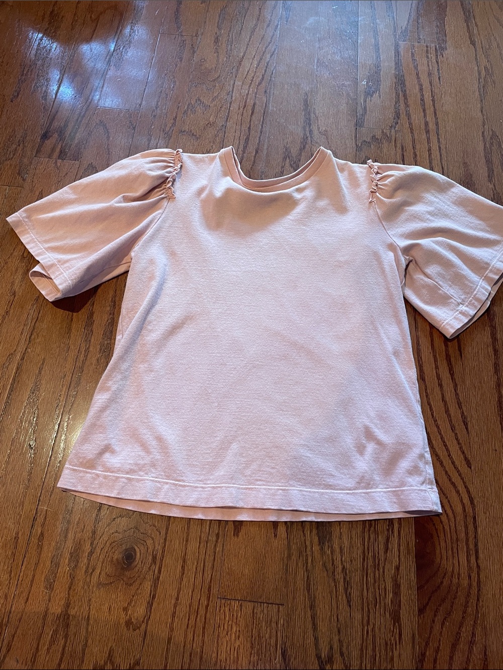 Citizens Of Humanity Short Puff Sleeve Tee - Pale Pink